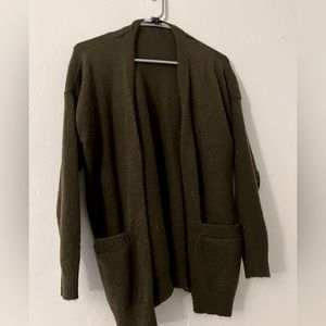 Green cardigan